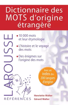 Couverture du produit · Dictionnaire des mots d'origine étrangère
