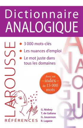 Couverture du produit · Dictionnaire analogique