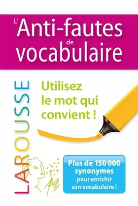 Couverture du produit · L'Anti-fautes de vocabulaire