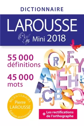 Couverture du produit · DICTIONNAIRE LAROUSSE MINI 2018