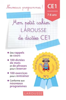 Couverture du produit · Petit cahier de dictées CE1