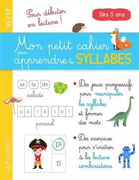 Couverture du produit · Mon petit cahier pour apprendre les SYLLABES