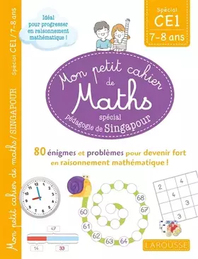 Couverture du produit · Mon petit cahier de maths - méthode de Singapour Spécial CE1
