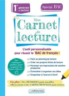 Couverture du produit · Carnet de lecture lycée