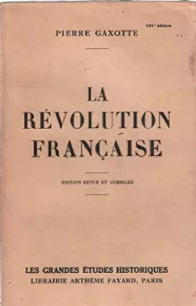 Couverture du produit · La revolution française