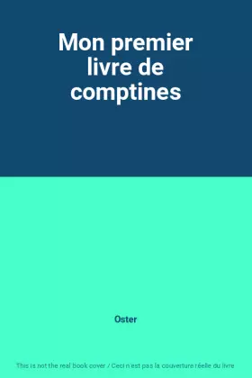 Couverture du produit · Mon premier livre de comptines