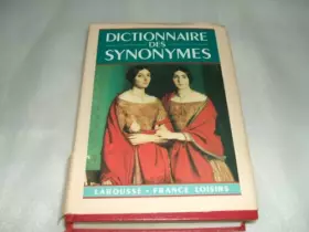 Couverture du produit · Nouveau dictionnaire des synonymes