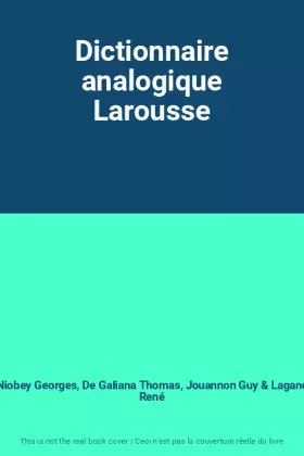 Couverture du produit · Dictionnaire analogique Larousse