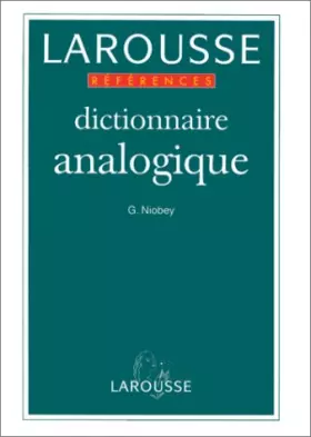 Couverture du produit · Dictionnaire analogique