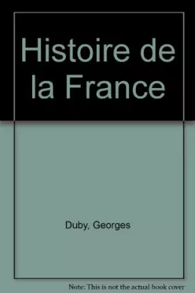 Couverture du produit · Histoire de la France