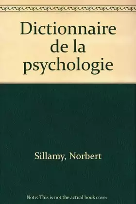Couverture du produit · Dictionnaire de la psychologie