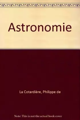 Couverture du produit · Astronomie
