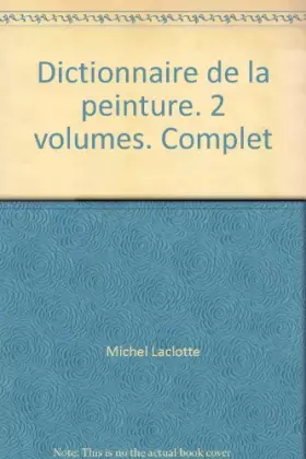 Couverture du produit · Dictionnaire de la peinture