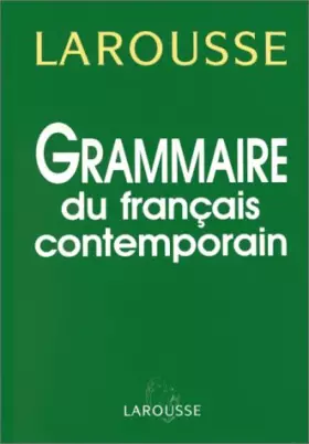 Couverture du produit · Grammaire du français contemporain