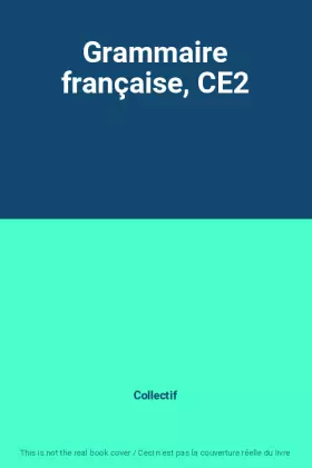 Couverture du produit · Grammaire française, CE2