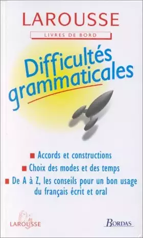 Couverture du produit · Difficultés grammaticales