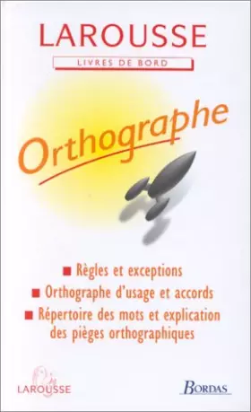 Couverture du produit · Orthographe
