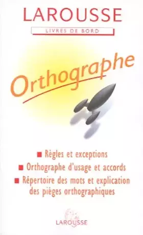 Couverture du produit · Orthographe (export)
