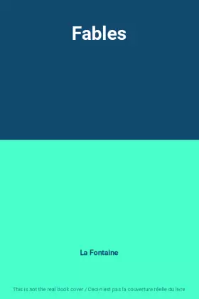 Couverture du produit · Fables