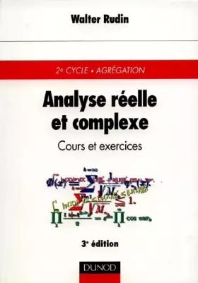 Couverture du produit · Analyse réelle et complexe : Cours et exercices