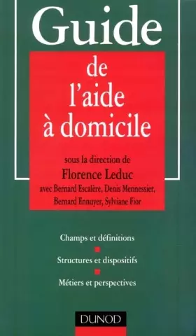 Couverture du produit · Guide de l'aide à domicile