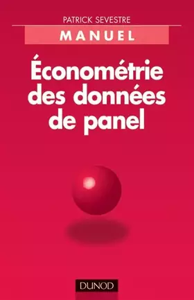 Couverture du produit · Économétrie des données de panel