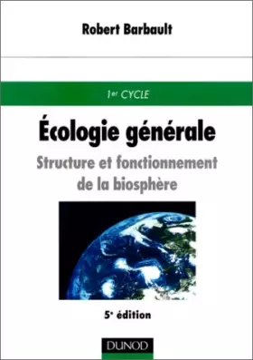 Couverture du produit · Ecologie générale