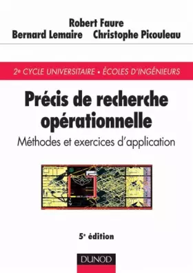 Couverture du produit · Précis de recherche opérationnelle : Méthodes et exercices d'application