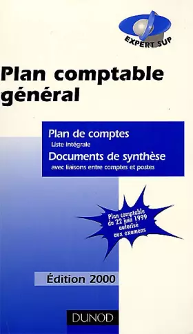 Couverture du produit · Plan comptable général, édition 2000