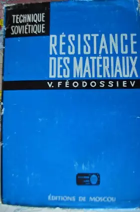 Couverture du produit · Résistance des matériaux
