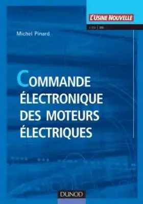 Couverture du produit · Commande électronique des moteurs électriques