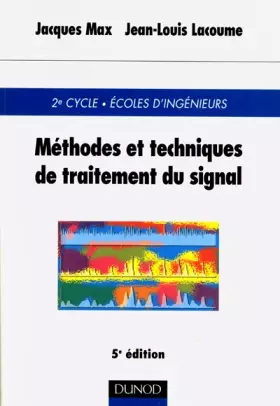 Couverture du produit · Méthodes techniques de traitement du signal
