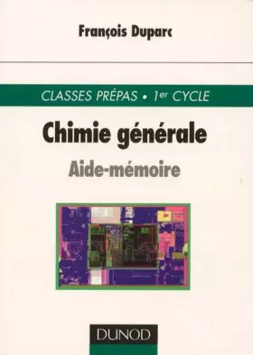 Couverture du produit · Aide-mémoire de chimie générale