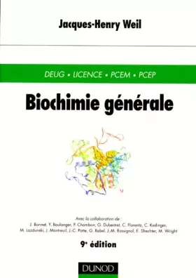 Couverture du produit · Biochimie générale
