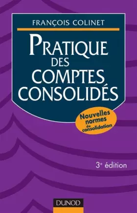 Couverture du produit · Pratique des comptes consolidés