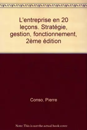Couverture du produit · L'entreprise en 20 leçons
