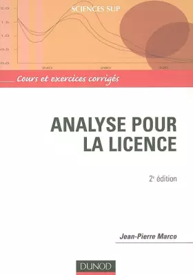 Couverture du produit · Analyse pour la licence - Cours et exercices corrigés