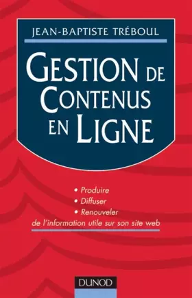 Couverture du produit · Gestion de contenus en ligne