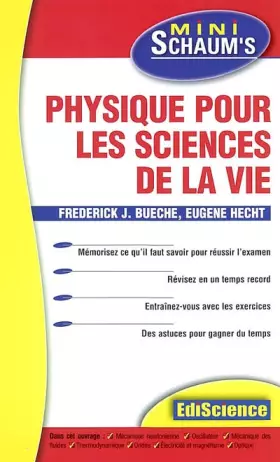 Couverture du produit · Physique pour les sciences de la vie