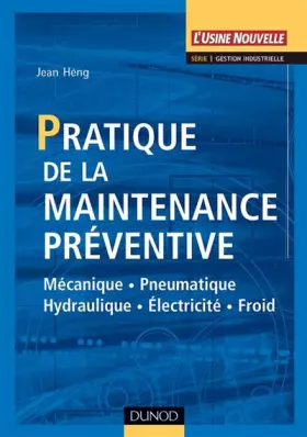 Couverture du produit · Pratique de la maintenance préventive