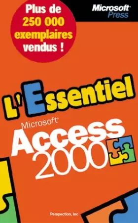 Couverture du produit · L'Essentiel Microsoft Access 2000