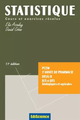 Couverture du produit · Statistique - Cours et exercices résolus