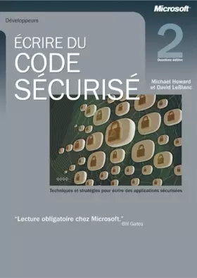 Couverture du produit · Ecrire du code sécurisé