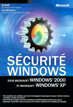Couverture du produit · Sécurité sous Windows 2000 & Windows XP