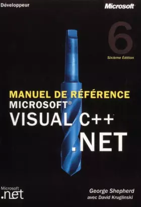 Couverture du produit · Manuel de référence Microsoft Visual C++ .NET