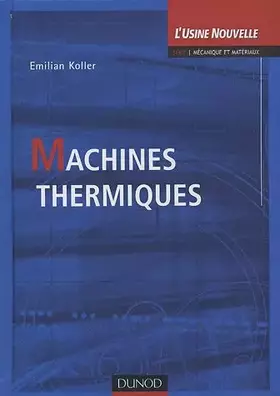 Couverture du produit · Machines thermiques