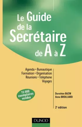Couverture du produit · Le guide de la secrétaire de A à Z