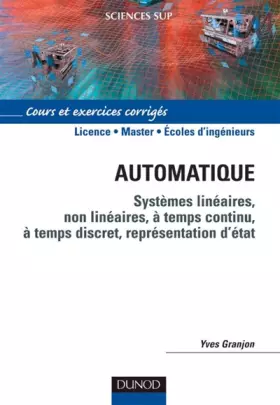 Couverture du produit · Automatique : Cours et exercices corrigés