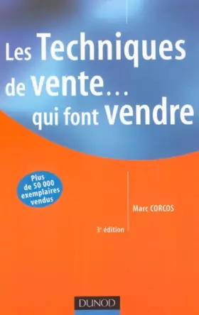 Couverture du produit · Les techniques de vente ... qui font vendre