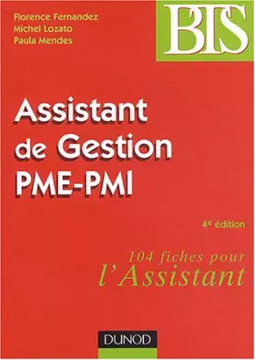 Couverture du produit · Assistant de gestion PME - PMI